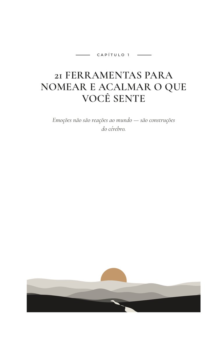 Abertura do capítulo 1: 21 ferramentas para nomear e acalmar o que você sente